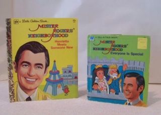 Lot of Vintage 1970s Mr Rogers Neighborhood Toys Puppets Trolley Books