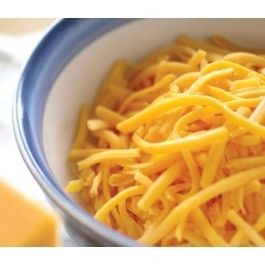 Freeze Dried Shredded Sharp Cheddar   Long Term Storable Survival