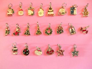 Christmas Holiday Themed Charms by Ganz Add to Any Bracelet Necklace