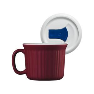 Corningware French White Red 20oz Pop Ins Mug