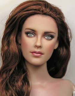 Kristen Stewart ~ Celebrity Portrait OOAK Doll Art Repaint By Pamela