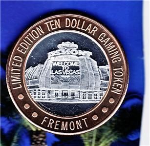Fremont Silver Limited Edition $10 Gaming Token Fr SH