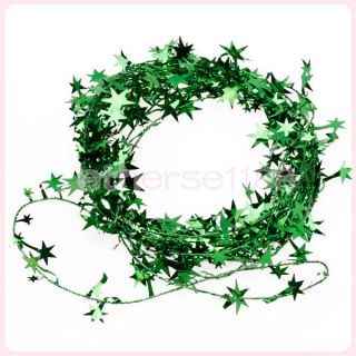 Classic Star Wire Foil Tinsel Garland Pretty Christmas Decoration 6