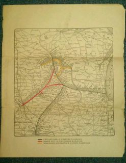   GREAT WESTERN MASON CITY FORT DODGE WISCONSIN PACIFIC RAILROAD MAP