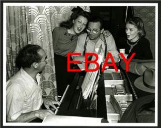 Rare VERONICA LAKE GINNY SIMMS GROUCHO MARX With Piano 1940s