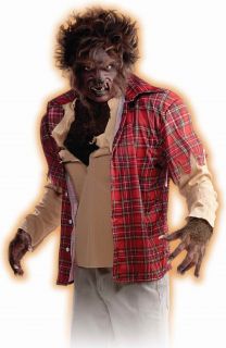 Forum Novelties Werewolf Shirt Plaid Shirt with Attached Thermal and