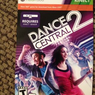 Dance Central 2 Xbox 360 Kinect Game  Card Code sent Worldwide