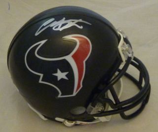 Arian Foster Autographed Signed Houston Texans Riddell Mini Helmet w