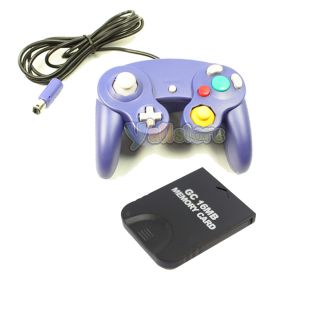  Wired Controllers 16MB Memory Card for Nintendo GC GameCube