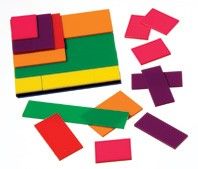 FRACTION Squares Teacher Math Manipulatives Montessori Elementary NEW