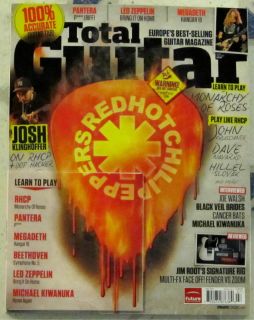 Total Guitar Red Hot Chili Peppers CD July 2012 Black Veil Brides