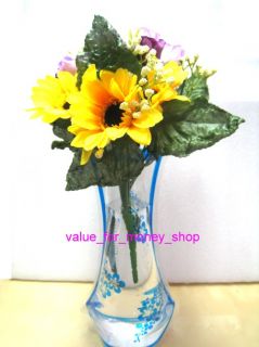 Blue Flower Small Vase Foldable Unbreakable Wedding