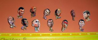 1995 nba pin head lot 11 mint superstars free s h click images to