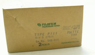 Fujifilm Fujicolor Professional Color Paper Type PIII Matte 2 Rolls of