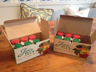 12 Unopened Bottles Juice PLUS Orchard and Garden Blend  2 Boxes