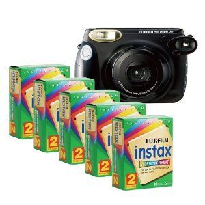 Fuji Instax 210 Instant Camera Kit w 100 Instax Prints