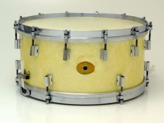 Frank Wolf 2TO 1 Snare Drum WMP 14x6 5 Chrome Brass 3 Ply Maple RARE V