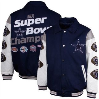  Time Superbowl Champ Wool Leather Varsity Jacket by GIII