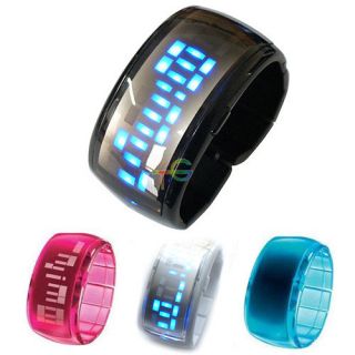 Digital Jelly Watch ODM LED Bracelet Binary Wristwatch