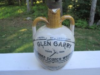 Glen Garry Blended Scotch Whisky 4 5 Quart Pottery Jug Table Lamp