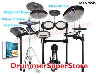  DTX700K Electronic Drum Kit with Zildjian GEN16 Cymbal Pack