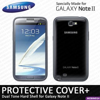  Protective Cover Plus Hard Shell Case Galaxy Note II Note2 Black
