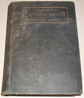  Composition Rhetoric 1911 Fred Scott Joseph Denney Antique Book