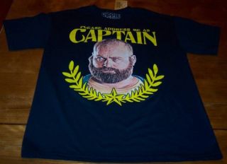 The Hangover 2 Zach Galifianakis Captain T Shirt Medium New w Tag