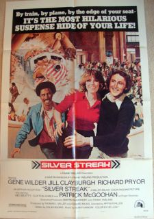  Silver Streak One Sheet Movie Poster Gene Wilder Richard Pryor