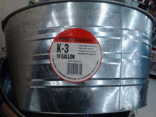 18 Gallon Galvanized Bucket Wash Tub Planter Soda Cooler Halloween