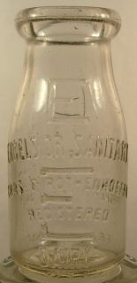 Excelsior Sanitary Dairy Frederick MD Old Milk Bottle
