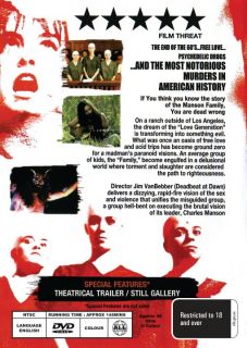 THE MANSON FAMILY   LOVE GENERATION GONE WRONG  NEW DVD