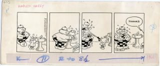 GEORGE GATELY   HAPLESS HARRY DAILY COMIC STRIP Original ART 7 20 1966