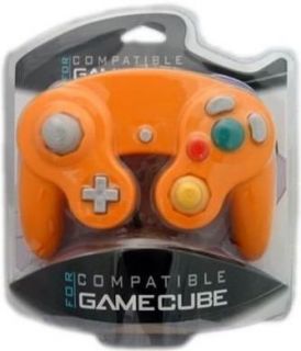 GameCube Controller Orange Wired Joystick Pad New Seal
