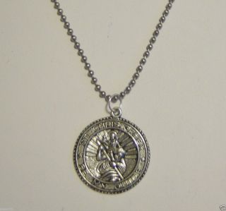 St Christopher Medallion on Your Choice of Chain