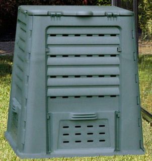  110 Gallon Garden Composter Big Plastic Compost Bin Mulch Maker