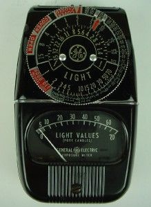 Vintage GE General Electric Exposure meter Model 8DW58Y4 Perfect!