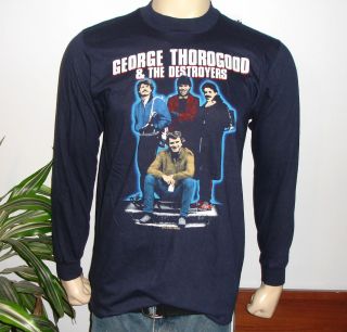 RaRe *1985 GEORGE THOROGOOD* vintage rock concert tour t shirt (L) 80s