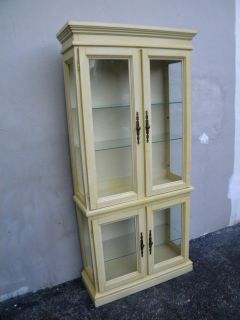 Tall Bathroom Cabinets on French Tall Painted Glass Front China   Display Cabinet By Streetman