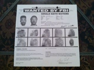 Gerald Keith Watkins Baby Killer as Seen on AMW Original FBI Wanted