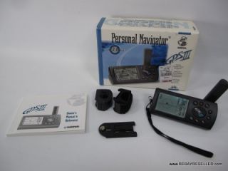 Garmin GPS III 3 Personal Navigator Handheld Receiver Bundle Mint