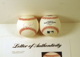 President George HW Bush Signed Autograph MLB Baseball PSA DNA LOA COA
