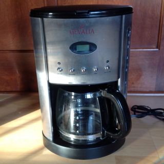GEVALIA 12 Cups COFFEE MAKER Model No. CM500 Stainless Steel Finish