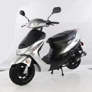 Sterling Silver 2012 49CC GAS MOPED SCOOTER under 50cc Street Legal