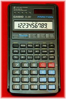 Casio FX 280 Solar Scientific Calculator for Students and