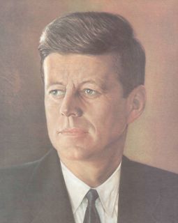 Samuel J Patrick Print Portrait President John F Kennedy
