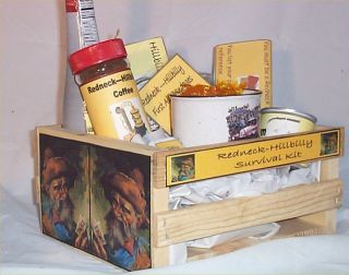 Gift Basket Hillbilly Wood Crate Redneck Gifts Chocolate Coffee Mug