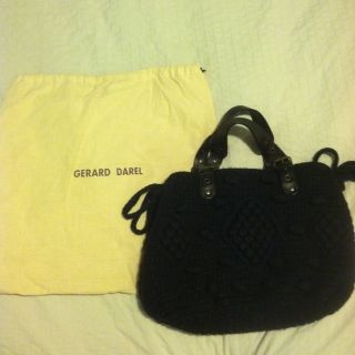Gerard DAREL Black Syracuse Knit Bag Excellent Condition Barely Used