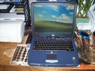 HP Laptop OmniBook XE3 14 512 RAM 20GB DVD CD Netgear WiFi Card Good