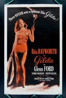 Gilda Rita Hayworth 1sh Orig Movie Poster 1950R